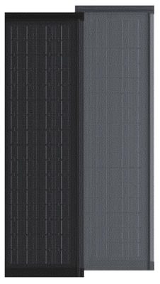 HJT CELLS 95W 100W 105W resistente alle intemperie Piastrelle solari BIPV nere pannelli solari rettangolari