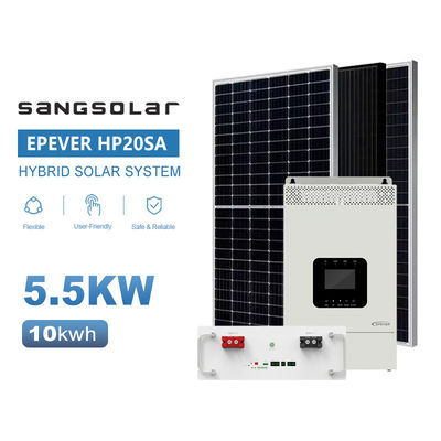 SANG Solar Off Grid Sistema solare per la casa 3.5KW 5.5KW 48V 220V 230V Con batteria al litio da 5kwh 10kwh 15kwh