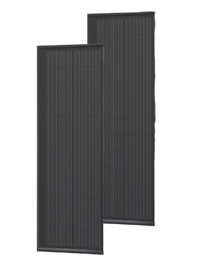Piastrelle di tetto solare   100W, TOPCon tipo N, nero, 18,5% di efficienza, 5400Pa resistenti al vento, certificato IEC61215