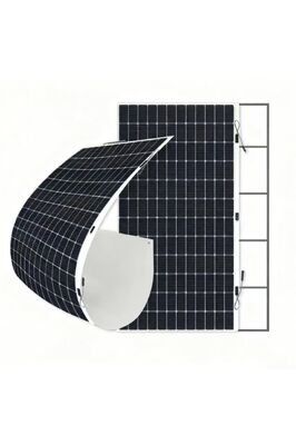 Modulo solare semi-flessibile da 560W - Cella TOPCon, Alta Durabilità per Tetti Commerciali a Basso Carico